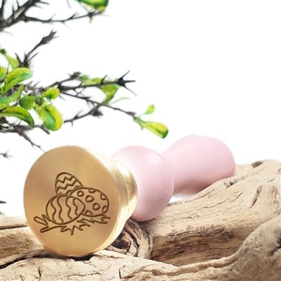 Easter Eggs Wax Seal Stamp-#R897 with Pink Wood Handle