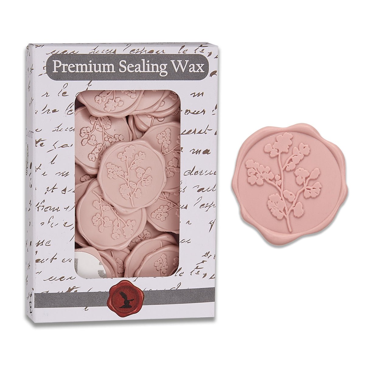 Maidenhair Adhesive Wax Seal Stickers for Envelopes and Invitations (25-Pack) 6 Colors
