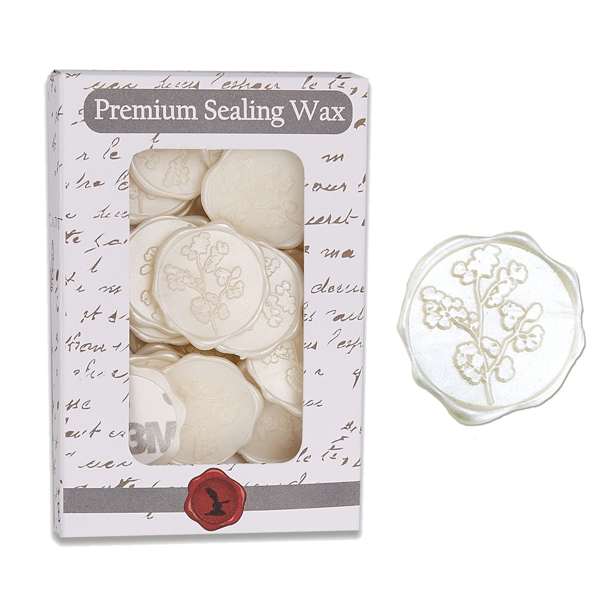 Maidenhair Adhesive Wax Seal Stickers for Envelopes and Invitations (25-Pack) 6 Colors