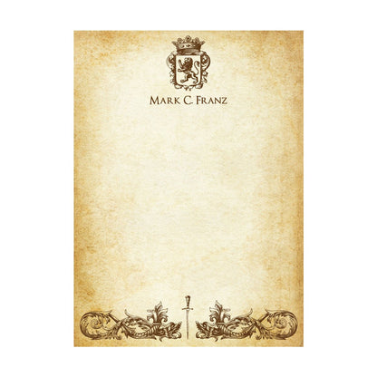 Parchment Stationery Vintage Design Boxed Gift Set -20/10 with Personalization option
