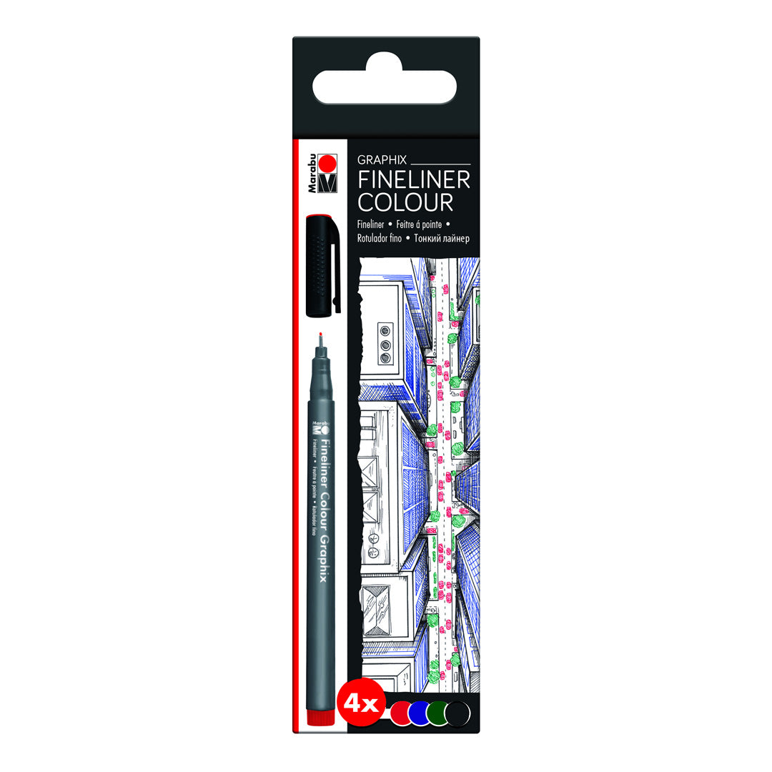 Marabu Graphix Fineliner - Set of 4