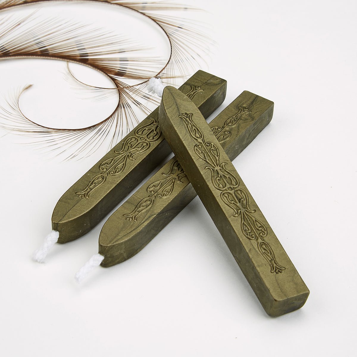 Moss Green Flexible Premium Sealing Wax-Pack of 3 sticks