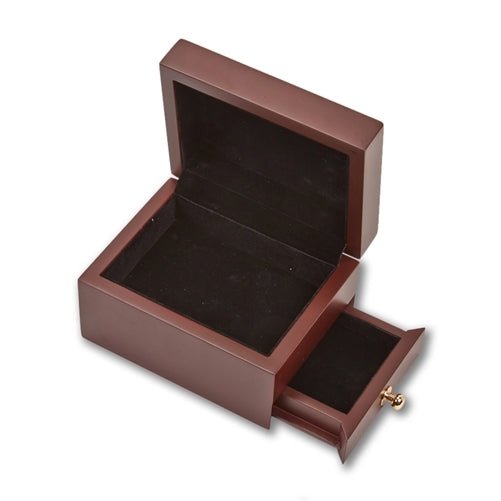 Deluxe Wax Seal Storage Box with Drawer – Wooden Desk Organizer Chest for Stamps & Sealing Wax