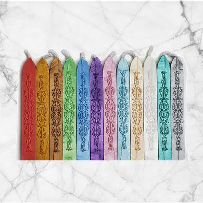 Multicolors Premium Sealing Wax with wick- 12PK Saver Pack Assortment