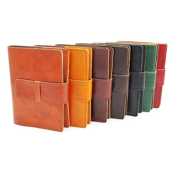 Manufactus Roma Refillable Leather Journal - 5x7 - Smooth Calfskin - Handcrafted in Italy