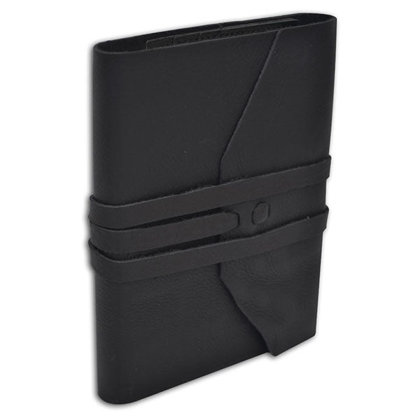Manufactus Italian Leather Wrap Journal - Refillable - Handcrafted in Rome - 5x7"
