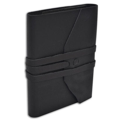 Manufactus Italian Leather Wrap Journal - Refillable - Handcrafted in Rome - 5x7"
