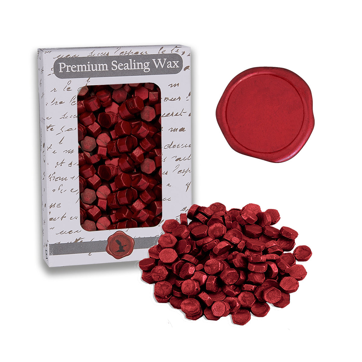 Crimson Red Premium Sealing Wax Beads 2 oz. PK