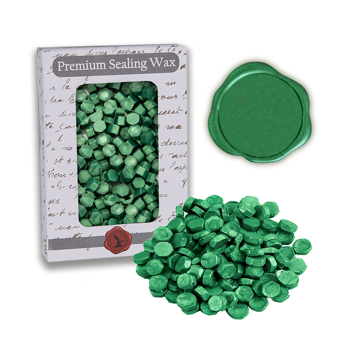 Emerald Green Premium Sealing Wax Beads 2 oz. PK