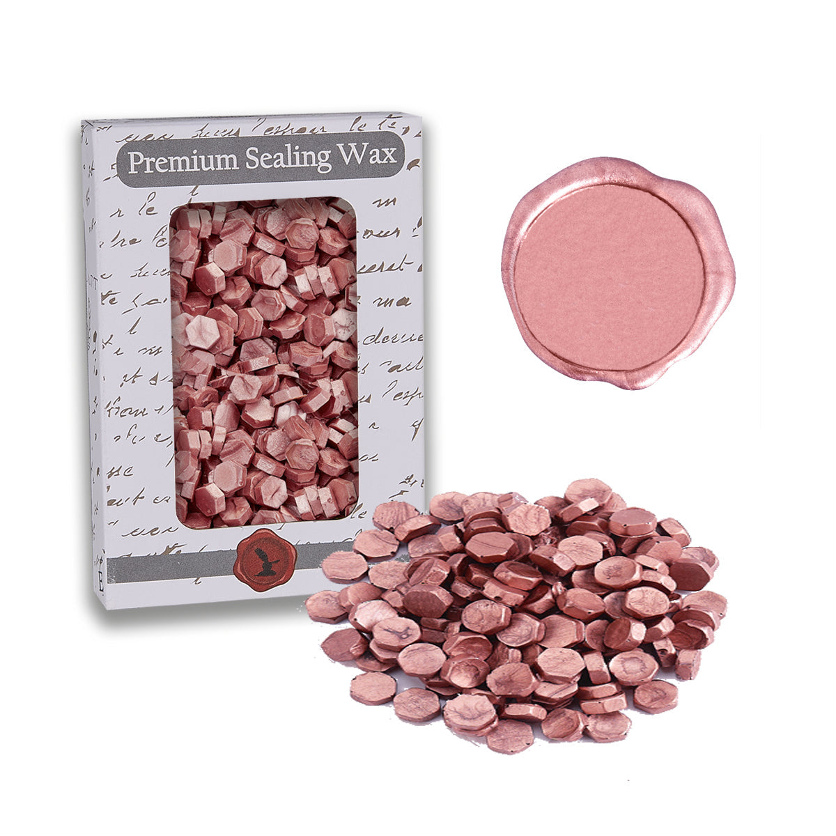 Rose Gold Premium Sealing Wax Beads 2 oz. PK