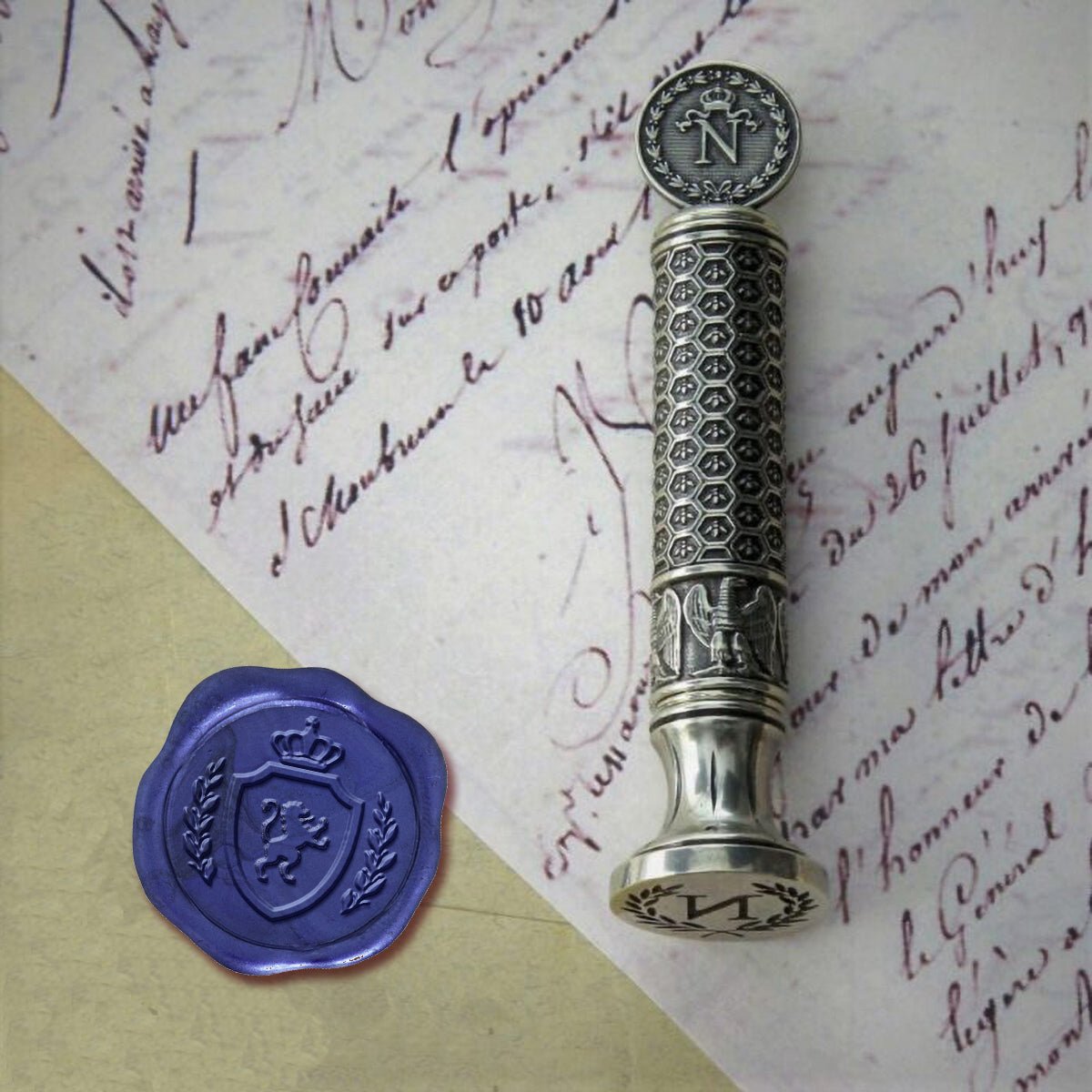 Napoleon Bonaparte Wax Seal Stamp-Handcrafted in Italy