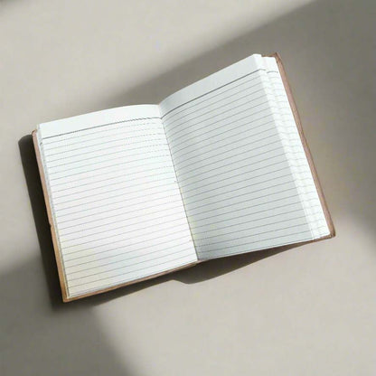 Dog Lover's Leather Journal - "Dogs Fill Our Lives With Happiness" Quote