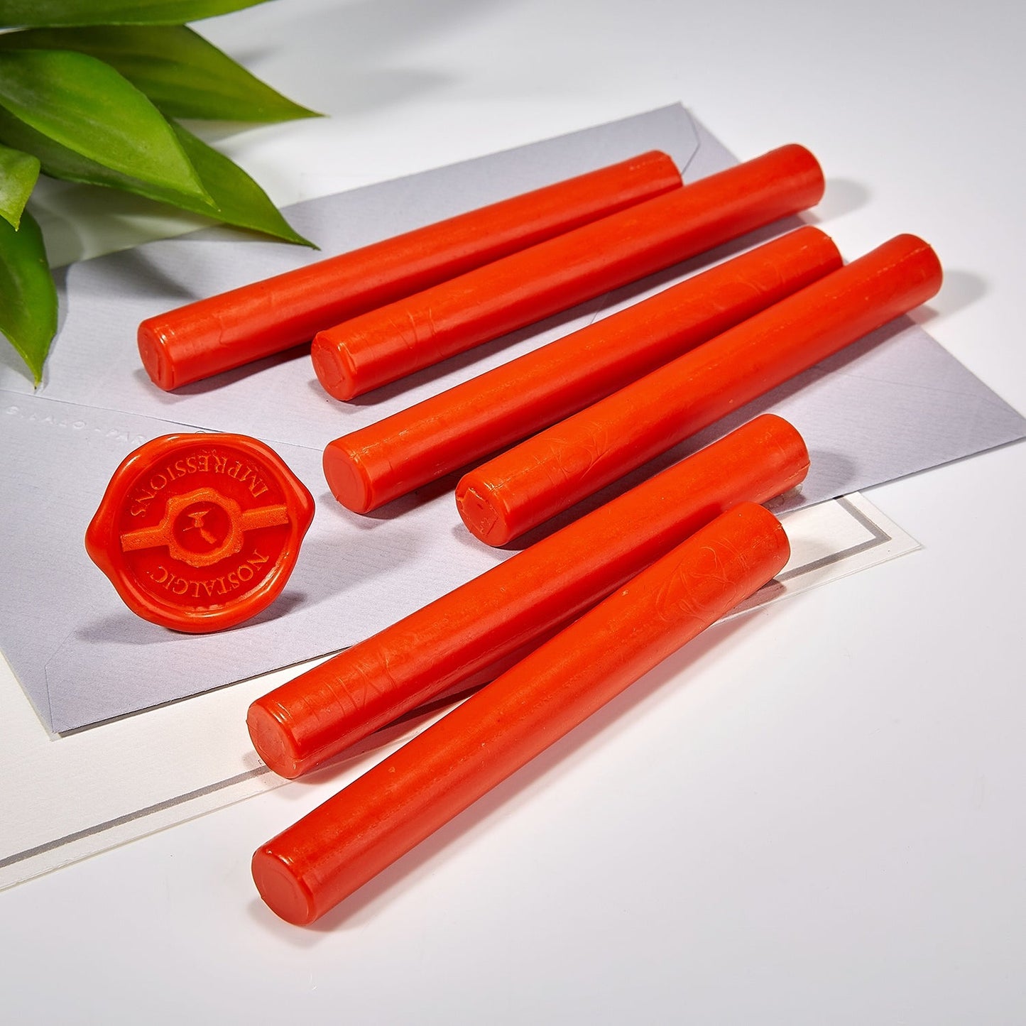 Orange Flame Premium Glue Gun Sealing Wax -Pack of 6