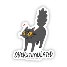 Overstimulated Cat Sticker