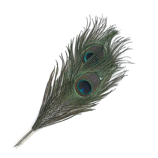 Peacock Feather Quill Dip Pen-Nib- Natural Color