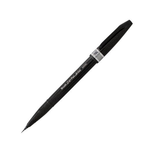 Pentel Sign Pen Micro Brush - Grey