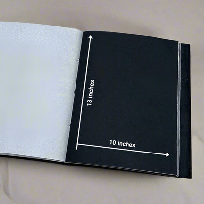 Mystic Tarot: 10x13 Leather Journal