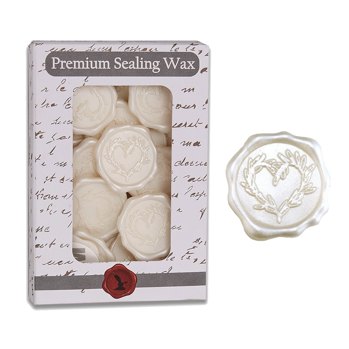 Branch Heart Adhesive Wax Seal Stickers for Envelopes and Invitations (25-Pack) 6 Colors
