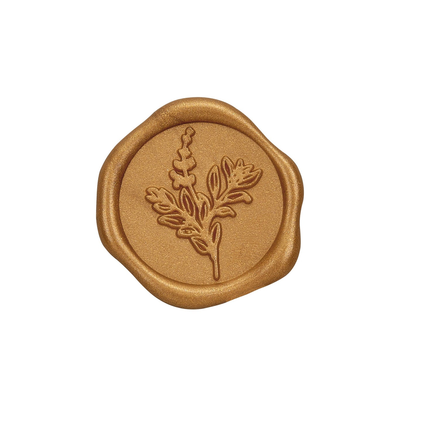 Botanical Adhesive Wax Seal Stickers for Envelopes and Invitations (25-Pack) 6 Colors