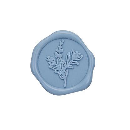 Botanical Adhesive Wax Seal Stickers for Envelopes and Invitations (25-Pack) 6 Colors
