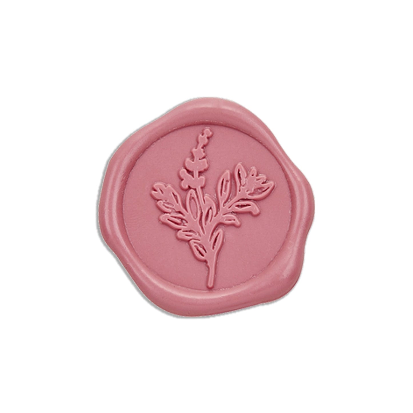 Botanical Adhesive Wax Seal Stickers for Envelopes and Invitations (25-Pack) 6 Colors