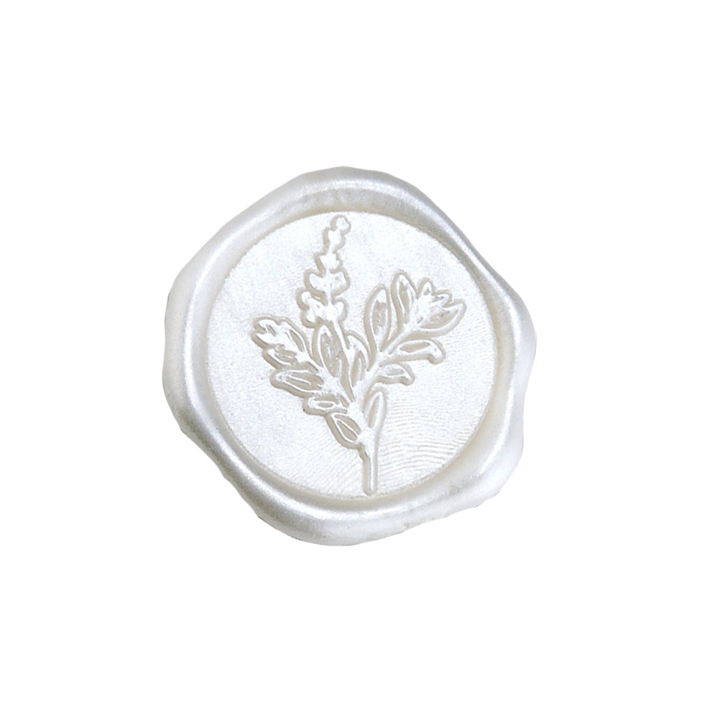 Botanical Adhesive Wax Seal Stickers for Envelopes and Invitations (25-Pack) 6 Colors