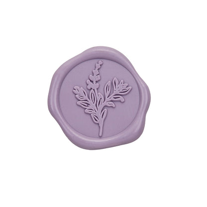 Botanical Adhesive Wax Seal Stickers for Envelopes and Invitations (25-Pack) 6 Colors