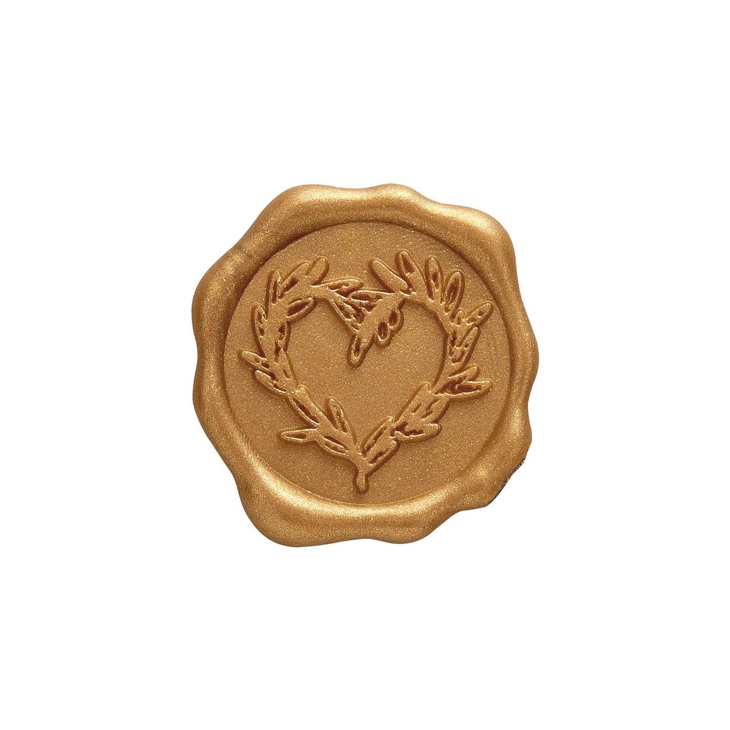 Branch Heart Adhesive Wax Seal Stickers for Envelopes and Invitations (25-Pack) 6 Colors