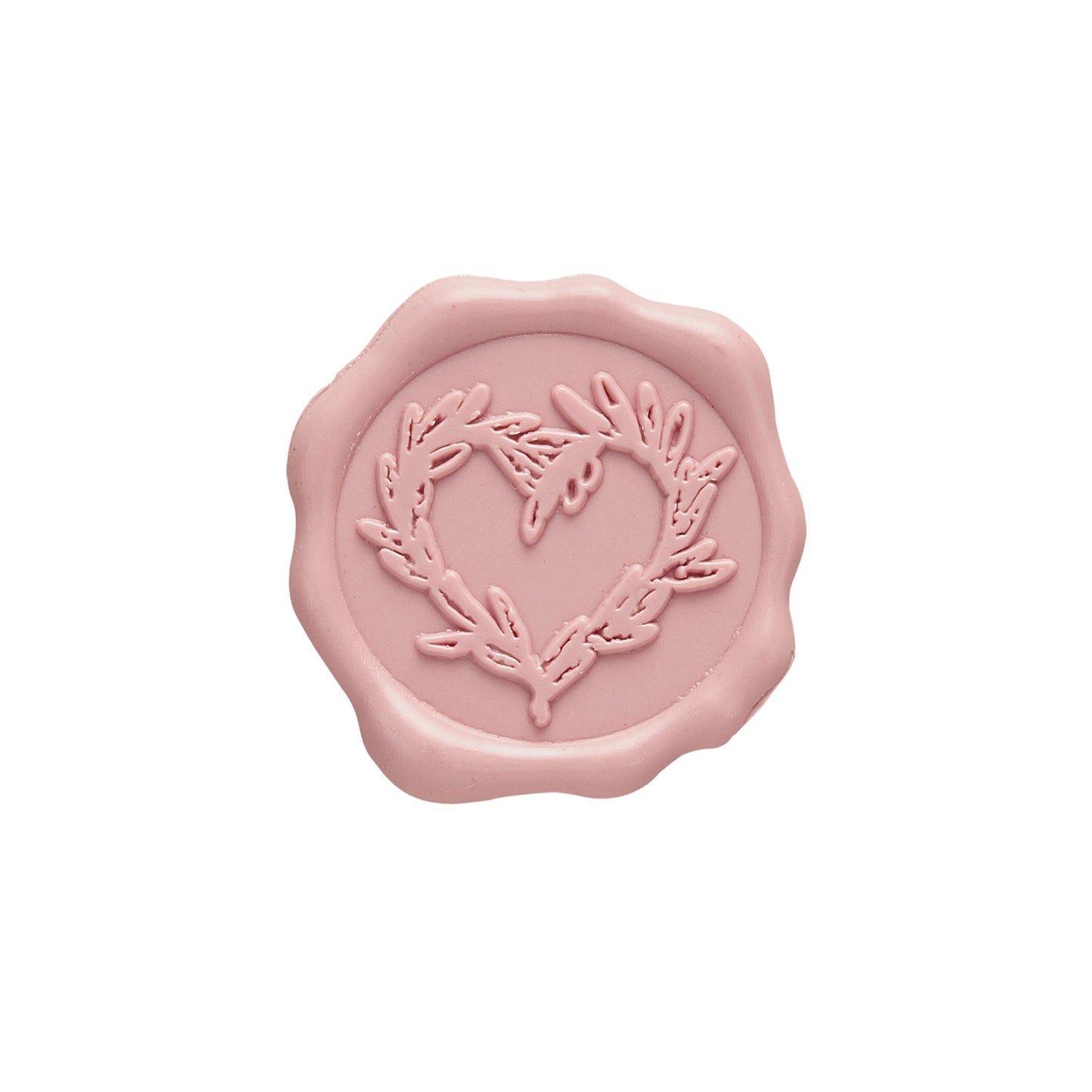 Branch Heart Adhesive Wax Seal Stickers for Envelopes and Invitations (25-Pack) 6 Colors