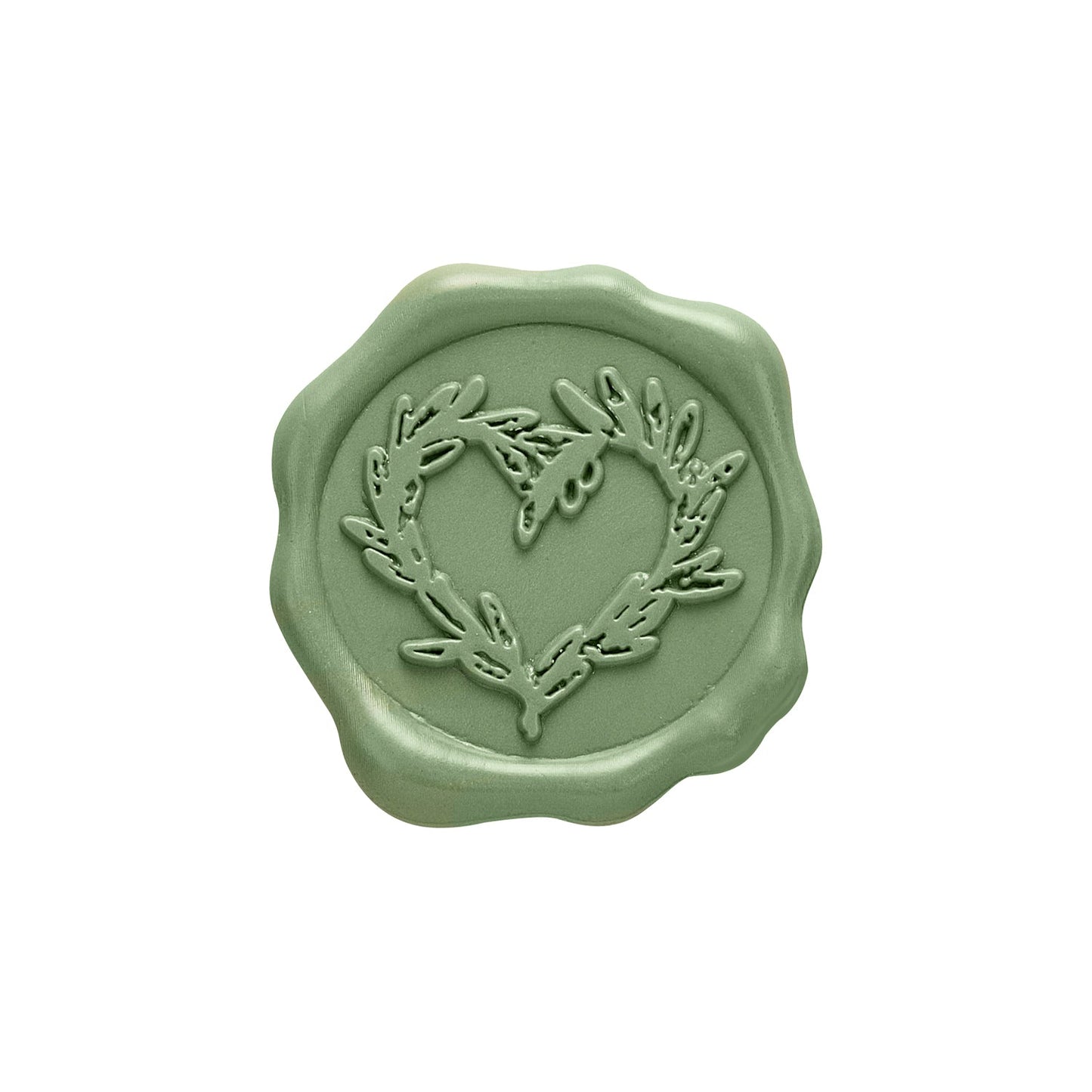 Branch Heart Adhesive Wax Seal Stickers for Envelopes and Invitations (25-Pack) 6 Colors