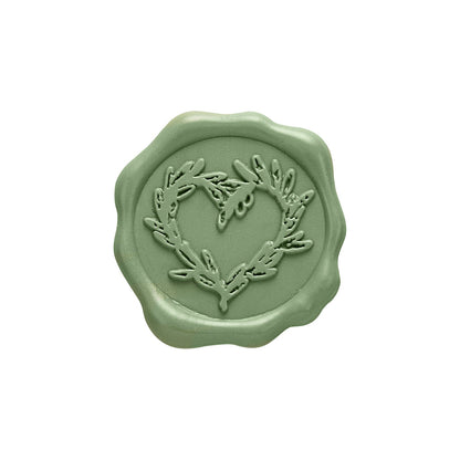 Branch Heart Adhesive Wax Seal Stickers for Envelopes and Invitations (25-Pack) 6 Colors