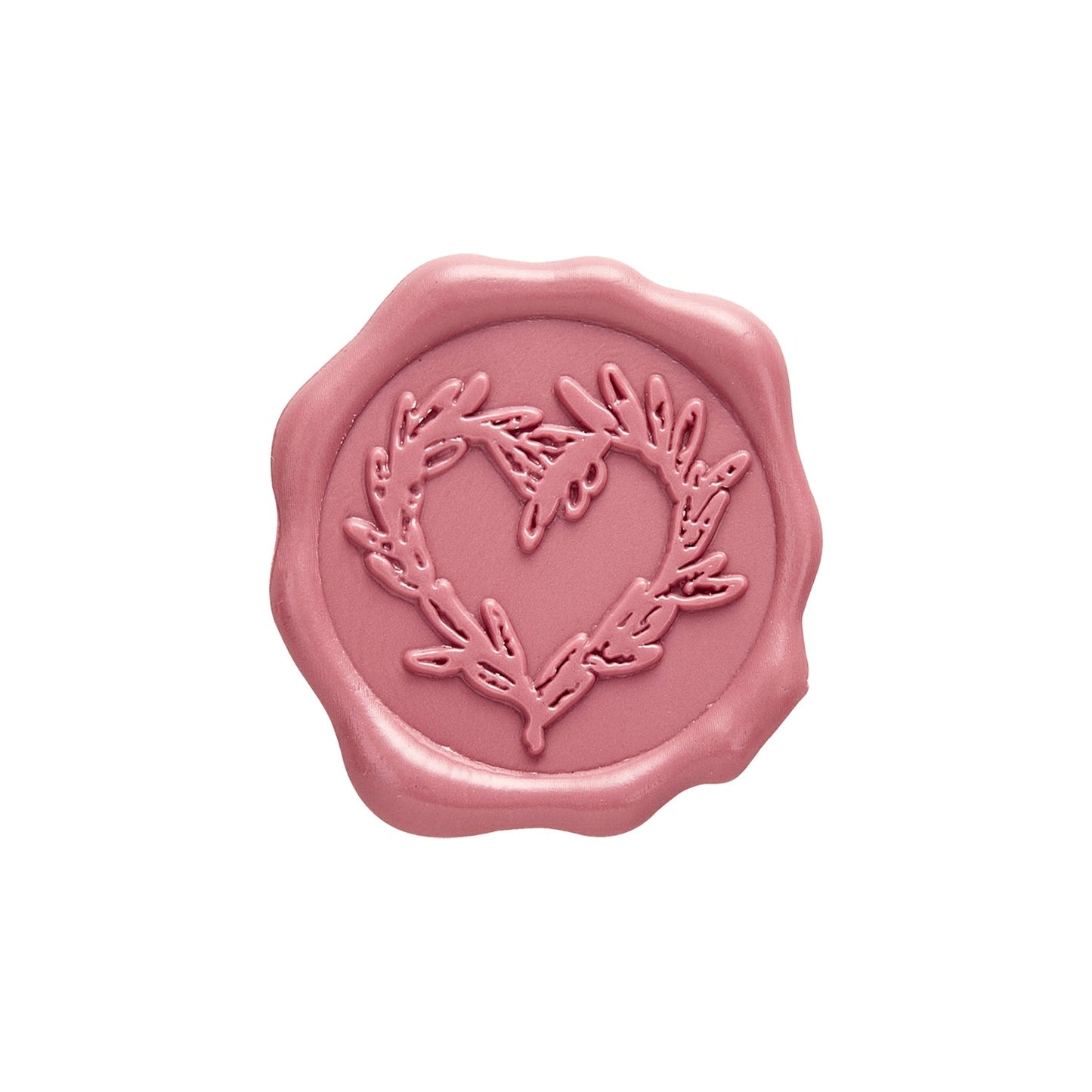 Branch Heart Adhesive Wax Seal Stickers for Envelopes and Invitations (25-Pack) 6 Colors