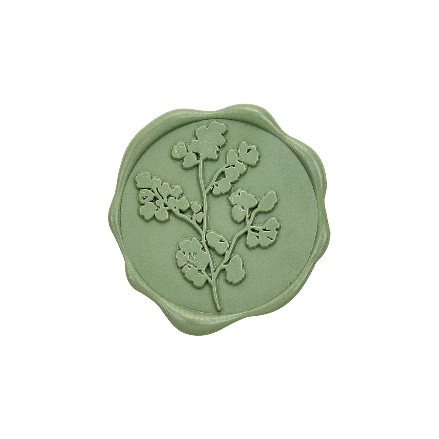 Maidenhair Adhesive Wax Seal Stickers for Envelopes and Invitations (25-Pack) 6 Colors