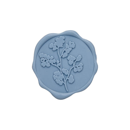 Maidenhair Adhesive Wax Seal Stickers for Envelopes and Invitations (25-Pack) 6 Colors