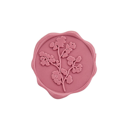 Maidenhair Adhesive Wax Seal Stickers for Envelopes and Invitations (25-Pack) 6 Colors