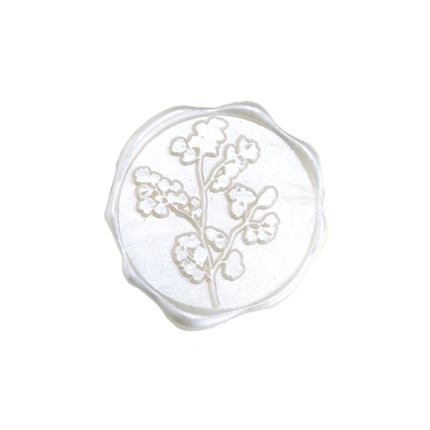 Maidenhair Adhesive Wax Seal Stickers for Envelopes and Invitations (25-Pack) 6 Colors