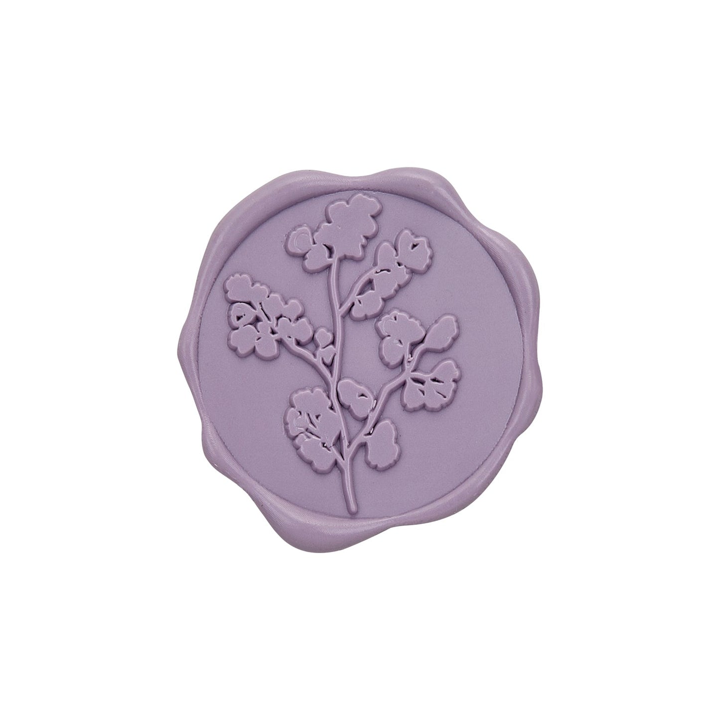 Maidenhair Adhesive Wax Seal Stickers for Envelopes and Invitations (25-Pack) 6 Colors