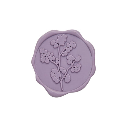 Maidenhair Adhesive Wax Seal Stickers for Envelopes and Invitations (25-Pack) 6 Colors