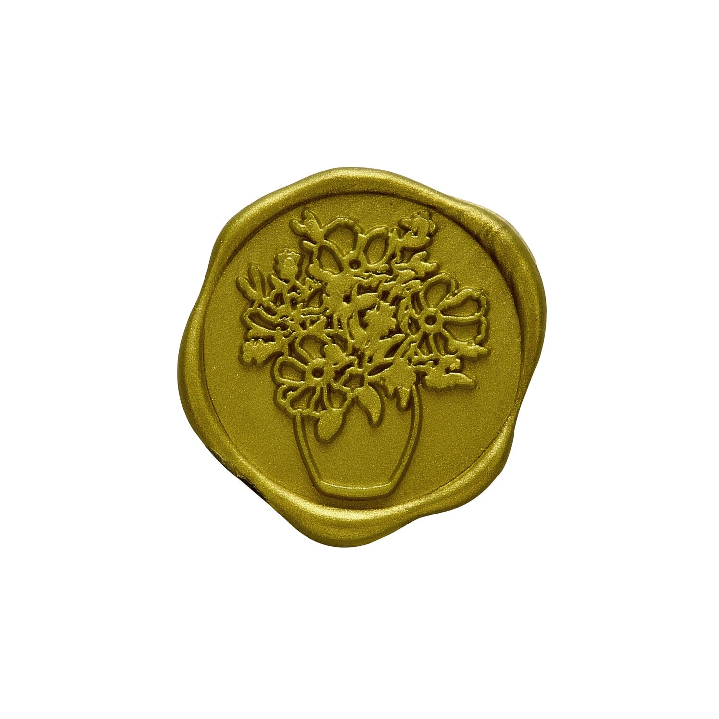 Vintage Bouquet Adhesive Wax Seal Stickers for Envelopes and Invitations (25-Pack)