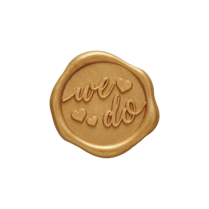 We Do Wedding Adhesive Wax Seal Stickers for Envelopes and Invitations (25-Pack) 2 colors