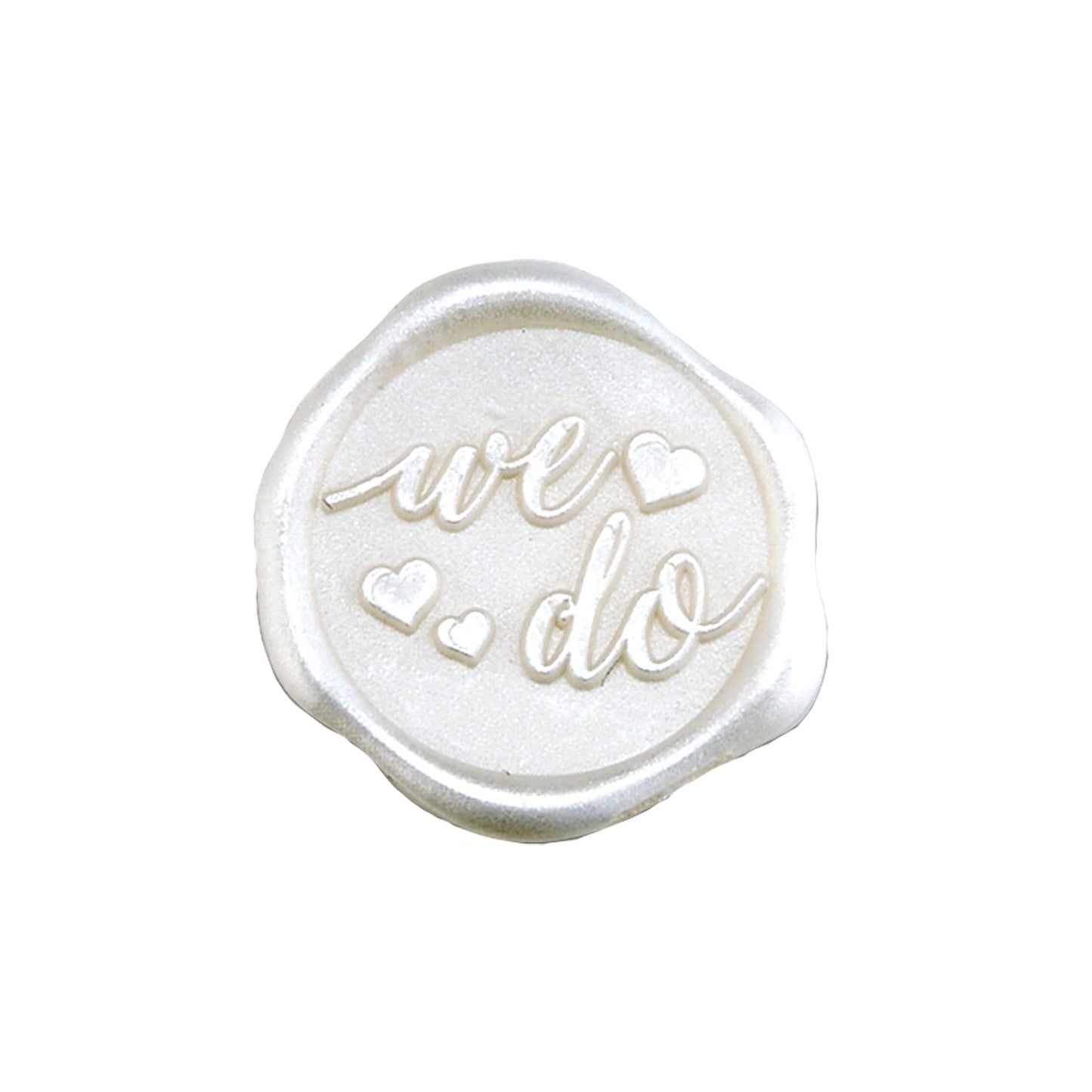We Do Wedding Adhesive Wax Seal Stickers for Envelopes and Invitations (25-Pack) 2 colors