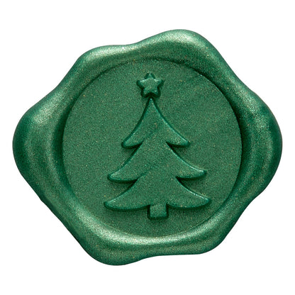 Assorted Christmas Adhesive Wax Seal Stickers for Christmas Cards and Holiday Mail (25-Pack)
