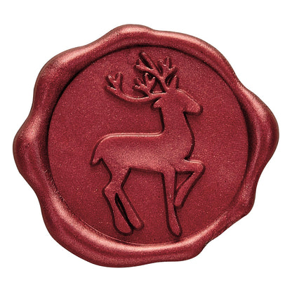 Assorted Christmas Adhesive Wax Seal Stickers for Christmas Cards and Holiday Mail (25-Pack)