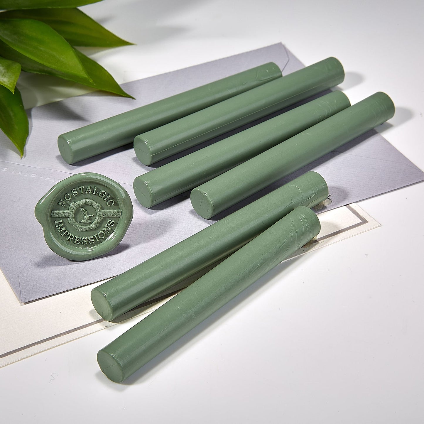 Sage Green Premium Glue Gun Sealing Wax -Pack of 6