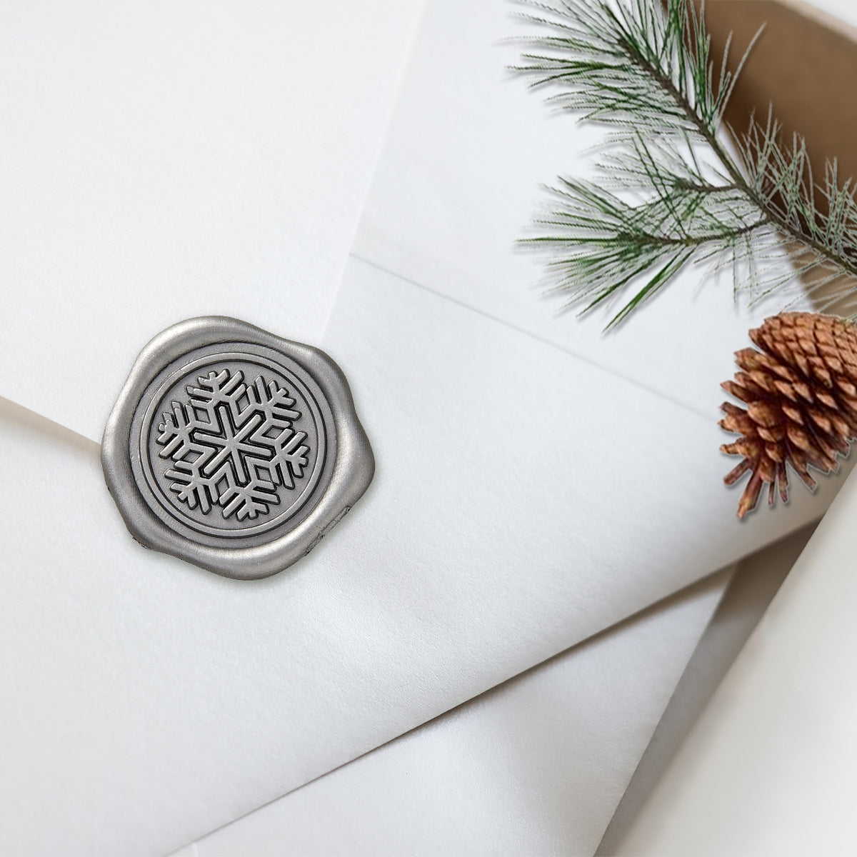 Assorted Christmas Adhesive Wax Seal Stickers for Christmas Cards and Holiday Mail (25-Pack)