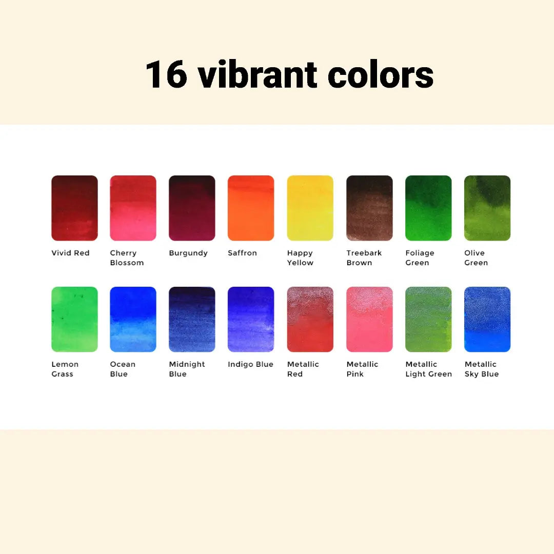 Spring Colorsheets - 16 Watercolors