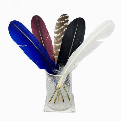Turkey Feather Ballpoint Pen