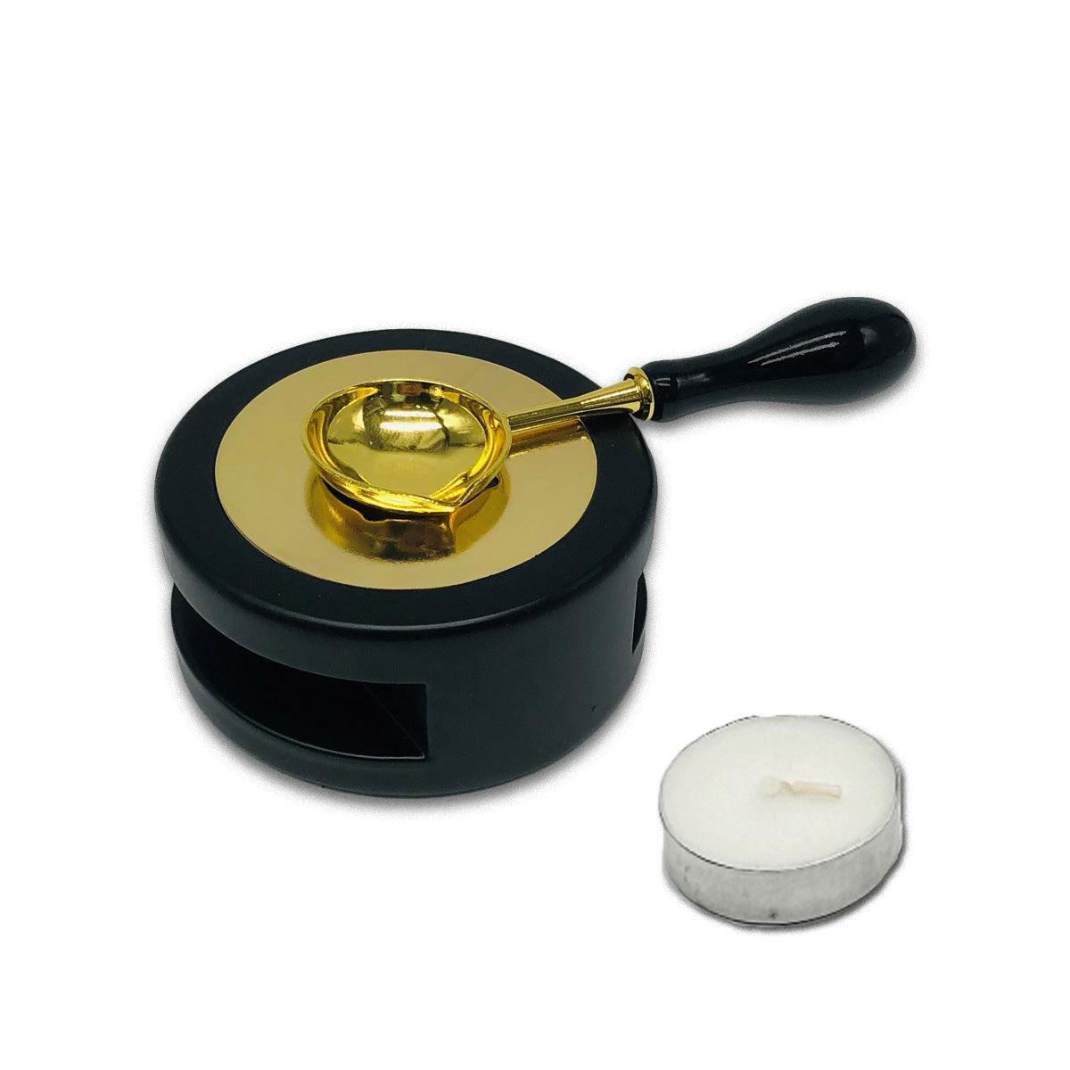 Sealing Wax Melter Set with Candle and Spoon –  Desktop Wax Seal Warmer Heater Stove