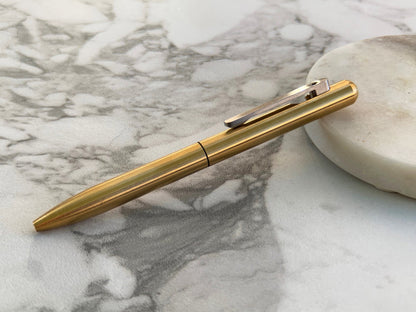 The Axis | Brass Bolt Action Pen