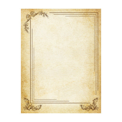 Parchment Stationery Vintage Design Boxed Gift Set -20/10 with Personalization option